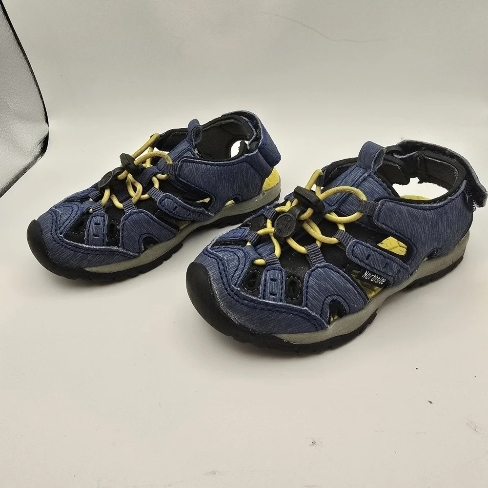 Northside Water Shoes  Sandals Adjustable Strap Blue/Yellow Shoes Size  7